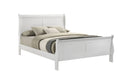 Louis Philippe White Wood Queen Bedroom Set