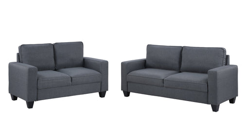 Lulu Gray Linen Blend Sofa & Loveseat Set