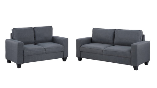 Lulu Gray Linen Blend Sofa & Loveseat Set