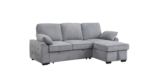 Mackenzie Gray Fabric Sectional Sleeper Sofa