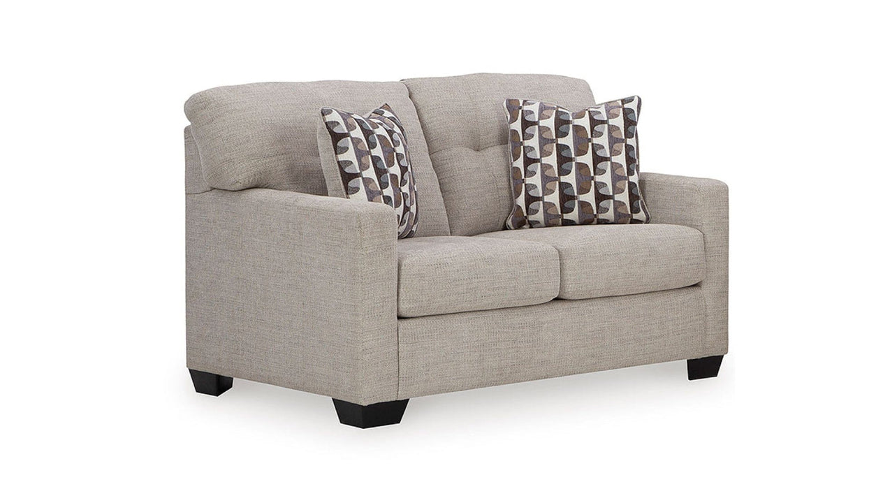Mahoney Beige Fabric Sectional Sofa & Loveseat