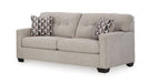 Mahoney Beige Fabric Sectional Sofa & Loveseat