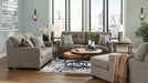 Mahony Brown Fabric Sofa & Loveseat Set