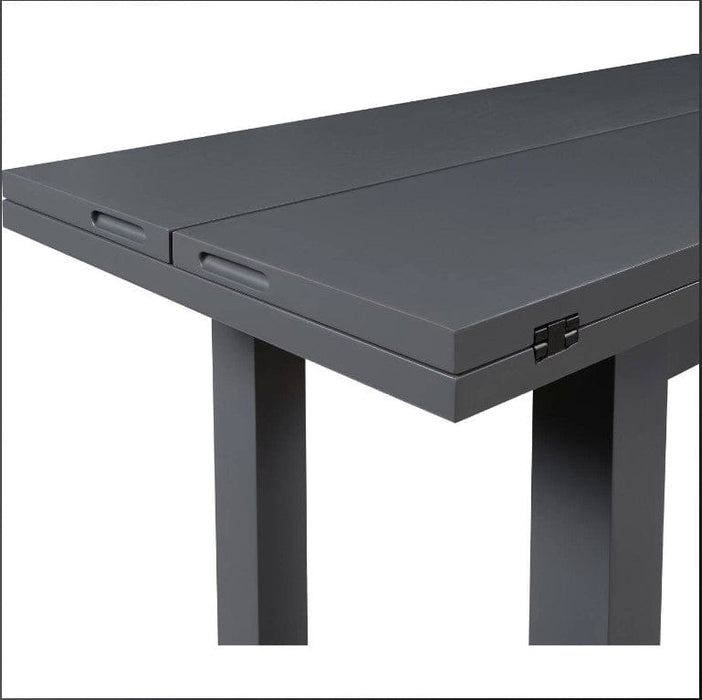 Malibu Gray Wood Counter Height 4pc Dining Table & Chair Set