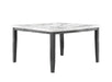 Marble Gray Wood Counter Height Or Bar Height 7pc Dining Table & Chai