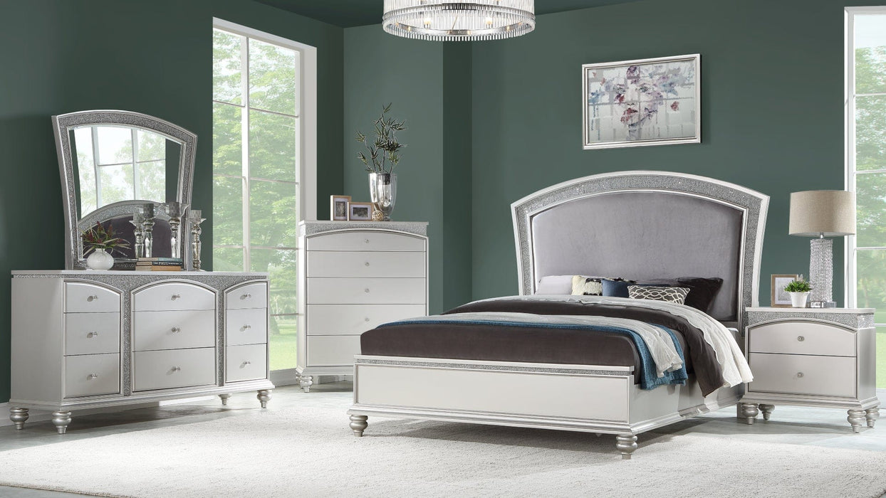 Maverick Platinum Wood And Upholstered Queen Bedroom Set