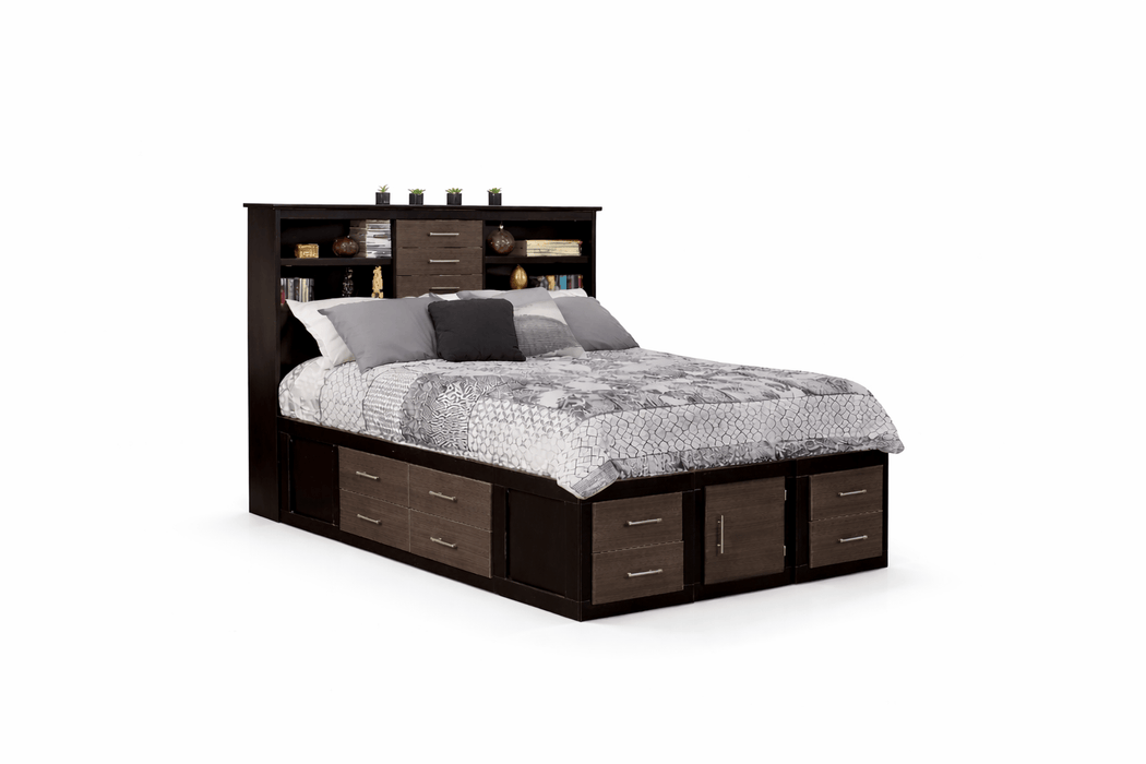 Maxim Gray Wood California King Bedroom Set