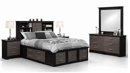 Maxim Gray Wood California King Bedroom Set