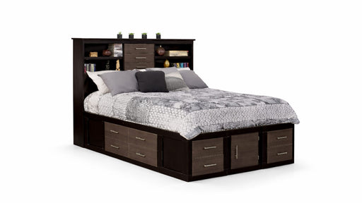 Maximus Black Wood Queen Bed
