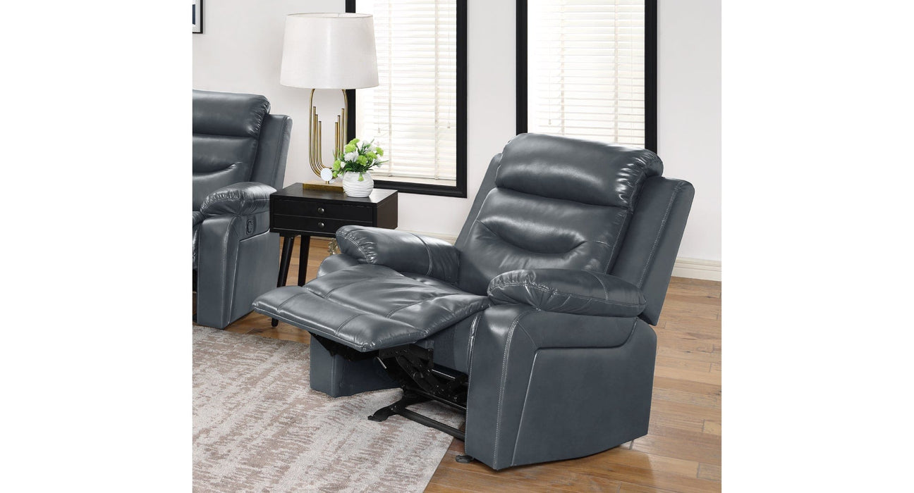 Mia Gray Faux Leather Recliner