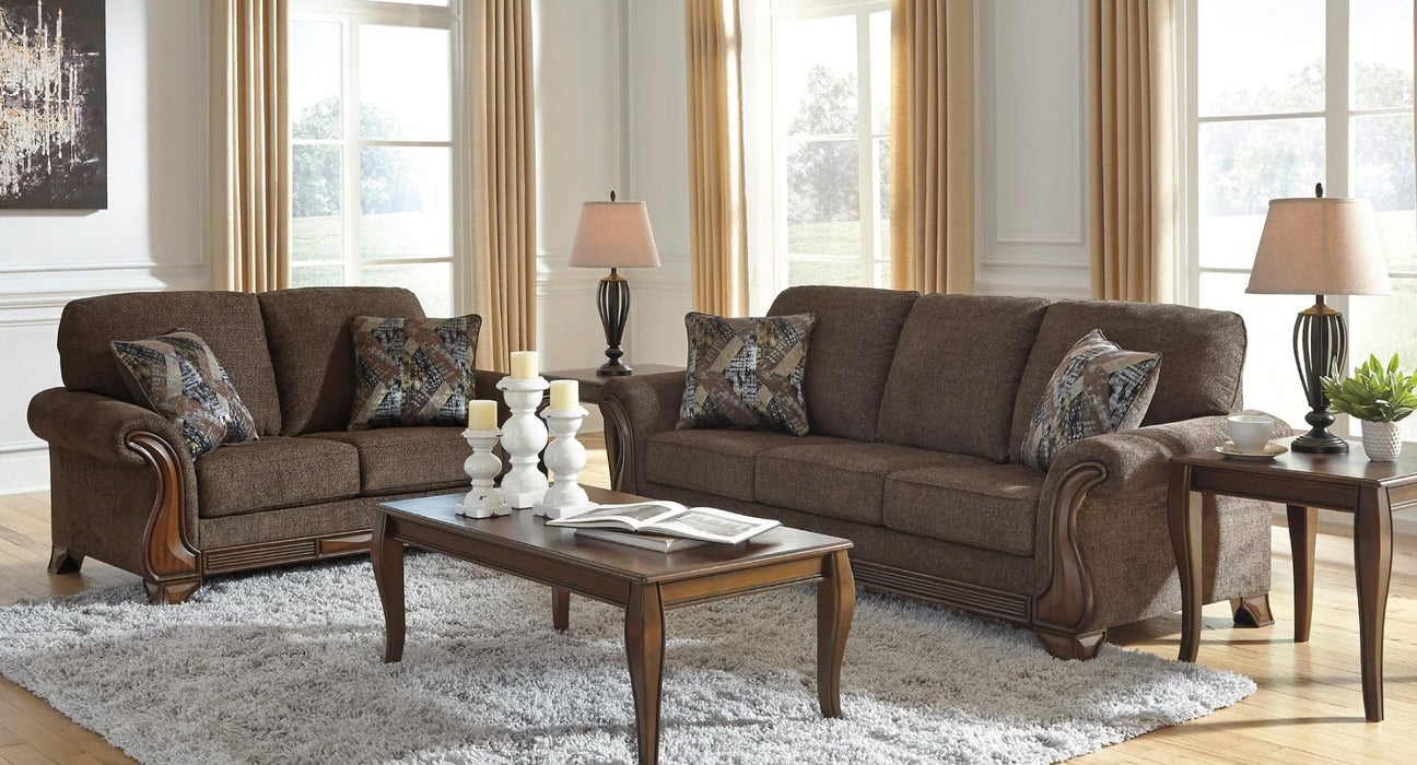 Miltonwood Brown Fabric Living Room Set