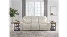 Mindanao Beige Faux Leather Power Reclining Sofa & Loveseat Set