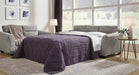 Miravel Queen Brown Fabric Sofa Bed