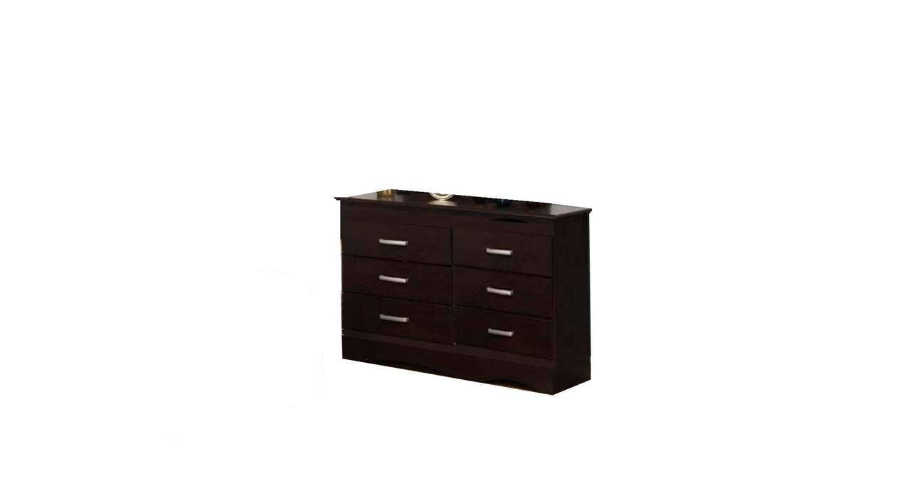 Mocha Brown Wood Twin Bedroom Set