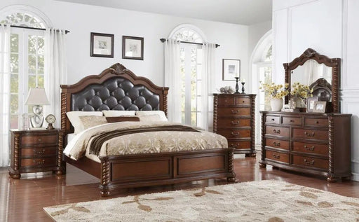 Montarosa Brown Wood And Upholstered Queen Bedroom Set