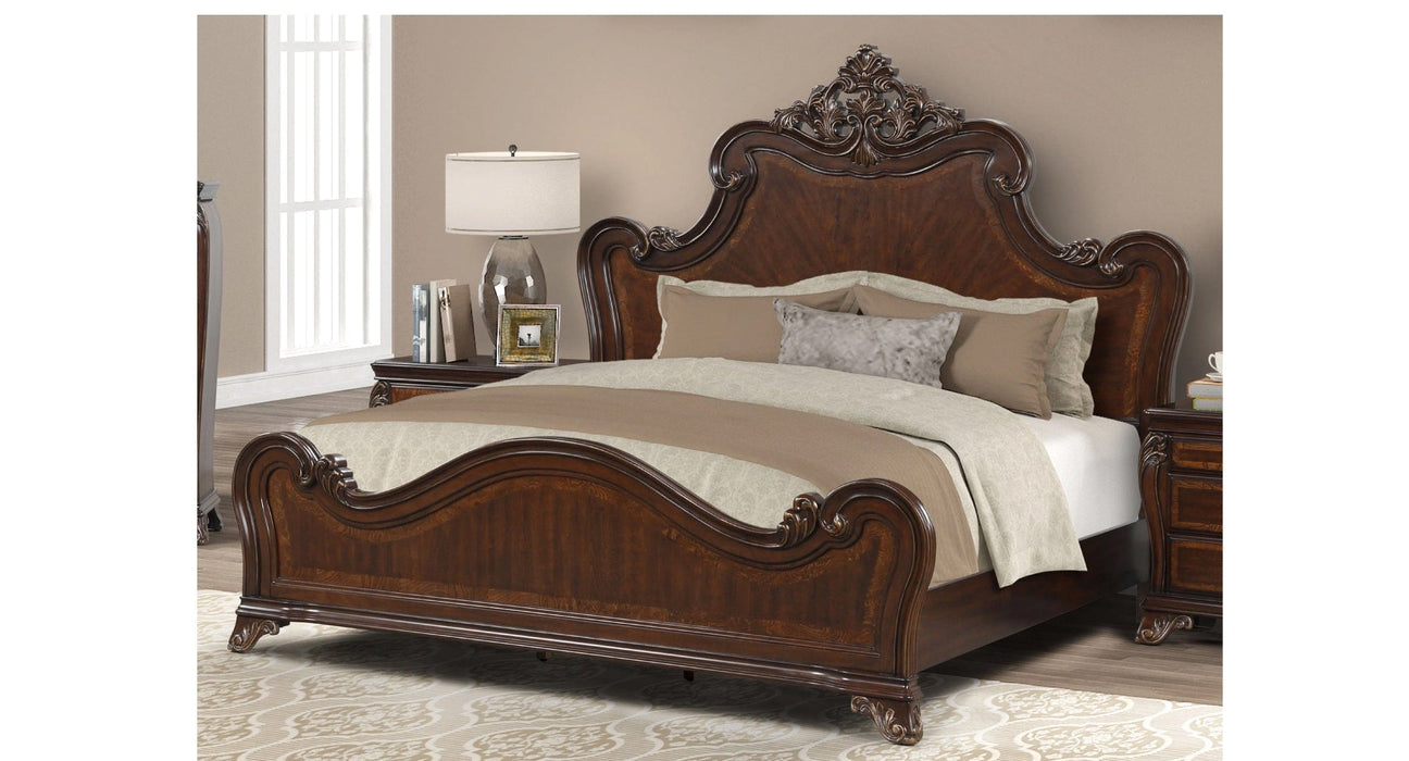 Montecito Brown Wood Queen Bedroom Set