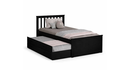 Moses Brown Wood Twin Over Twin Day Bed With Trundle