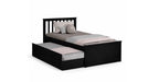 Moses Brown Wood Twin Over Twin Day Bed With Trundle