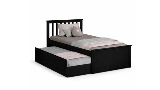 Moses Brown Wood Twin Over Twin Day Bed With Trundle