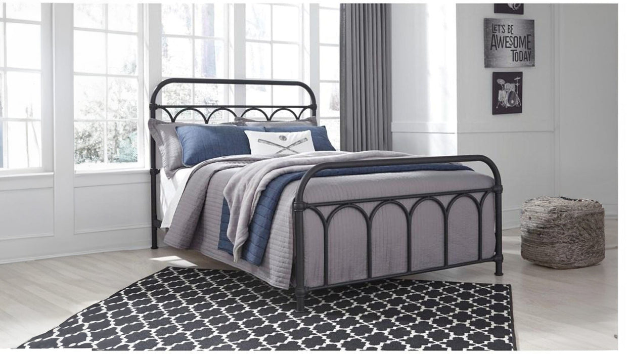 Nashburg Black Metal Full Bed