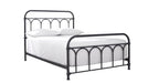 Nashburg black metal full bed with arched spindle headboard and footboard