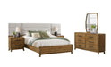 Nelson Brown Wood And Upholstered Queen Bedroom Set