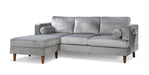 Nico Gray Fabric Sectional Sofa