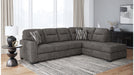 Olten Gray Fabric Sectional Sofa