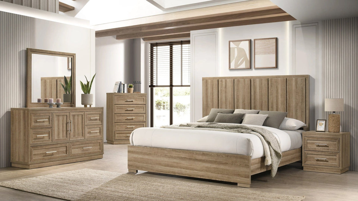 Packer Brown Wood Queen Bedroom Set