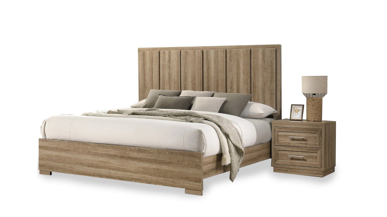 Packer Brown Wood Queen Bedroom Set