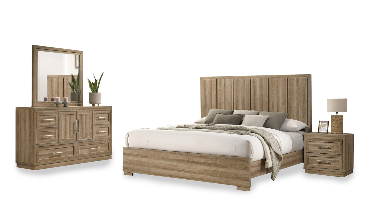 Packer Brown Wood Queen Bedroom Set