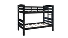 Powell Black Wood Twin Over Twin Bunk Bed