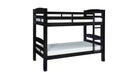 Powell Black Wood Twin Over Twin Bunk Bed