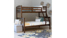 Powell Spader Brown Wood Twin Over Full Bunk Bed