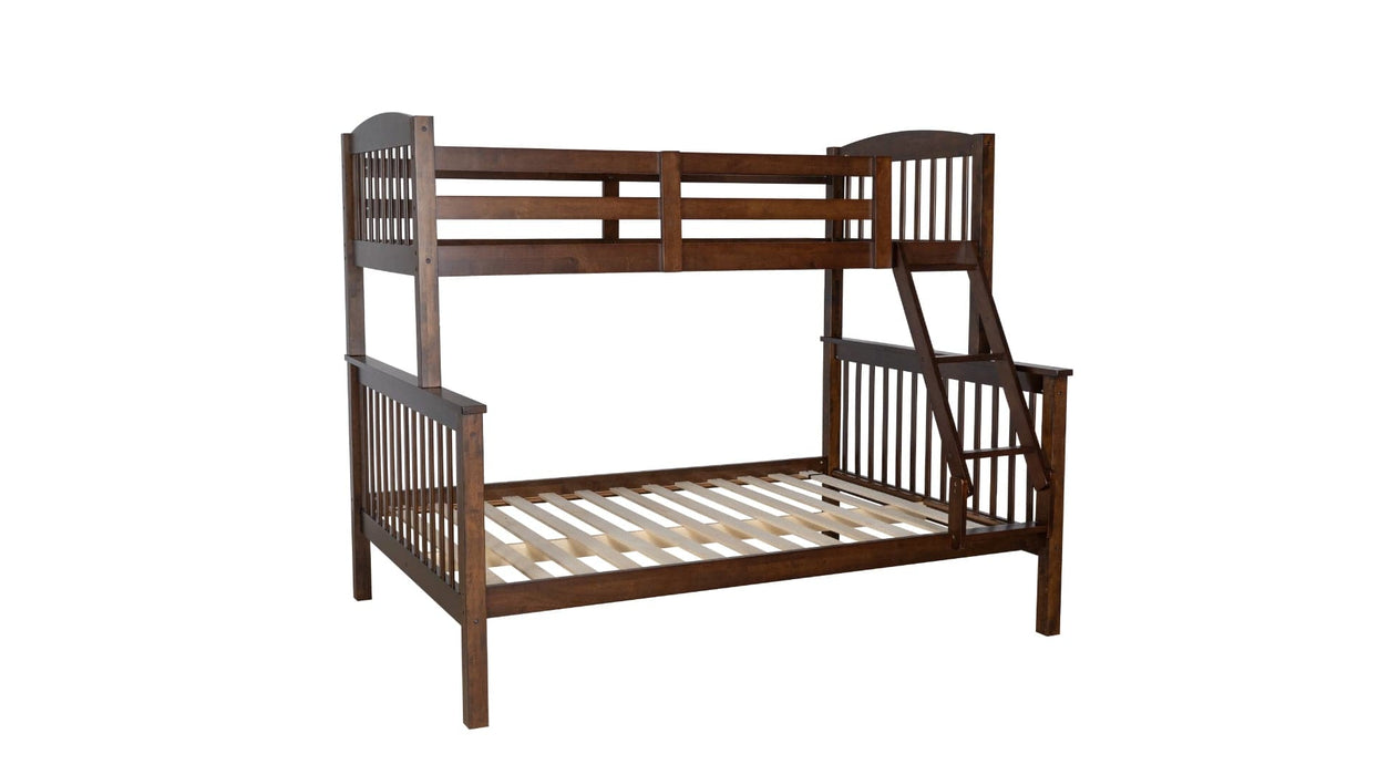 Powell Spader Brown Wood Twin Over Full Bunk Bed