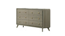 Rainier Gray Wood And Upholstered Queen Bedroom Set