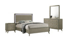 Rainier Gray Wood And Upholstered Queen Bedroom Set