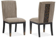 Ryker Gray Wood And Metal Standard Height 7pc Dining Table & Chair Se
