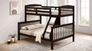 Sadie Brown Wood Twin Over Full Bunk Bed