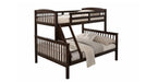 Sadie Brown Wood Twin Over Full Bunk Bed