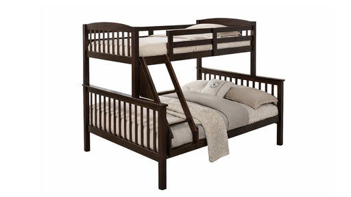 Sadie Brown Wood Twin Over Full Bunk Bed