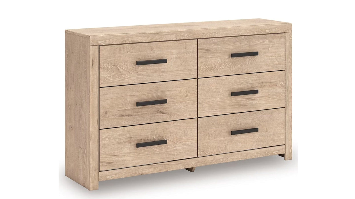 Sanginlane Brown Wood Twin Bedroom Set