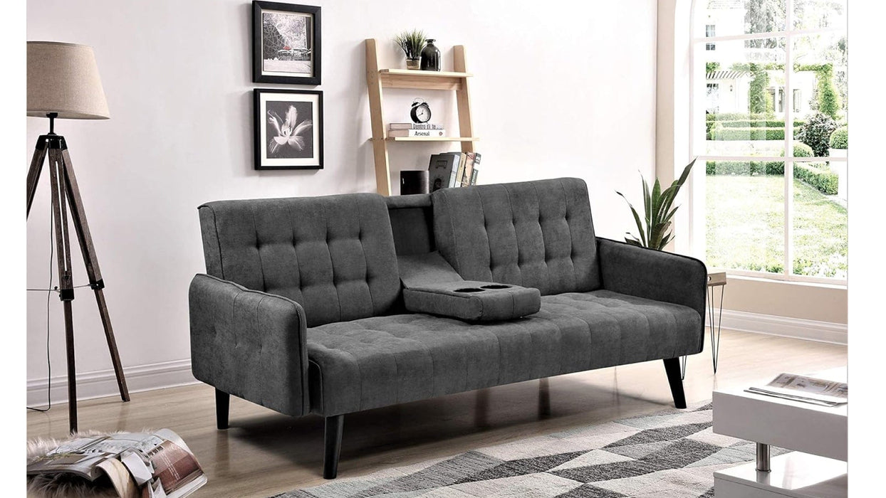 SB9052 Gray Fabric Sofa Bed