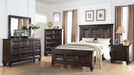 Sevilla Brown Wood Queen Bedroom Set