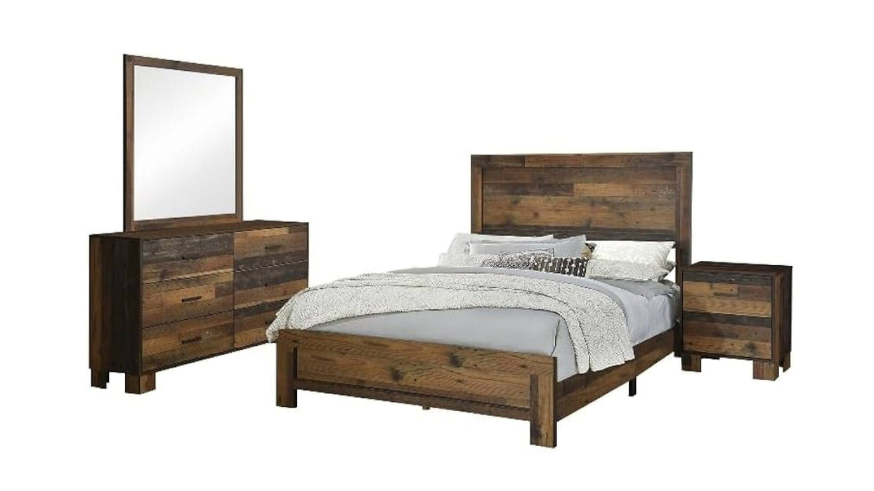 Sidney Brown Wood Queen Bedroom Set