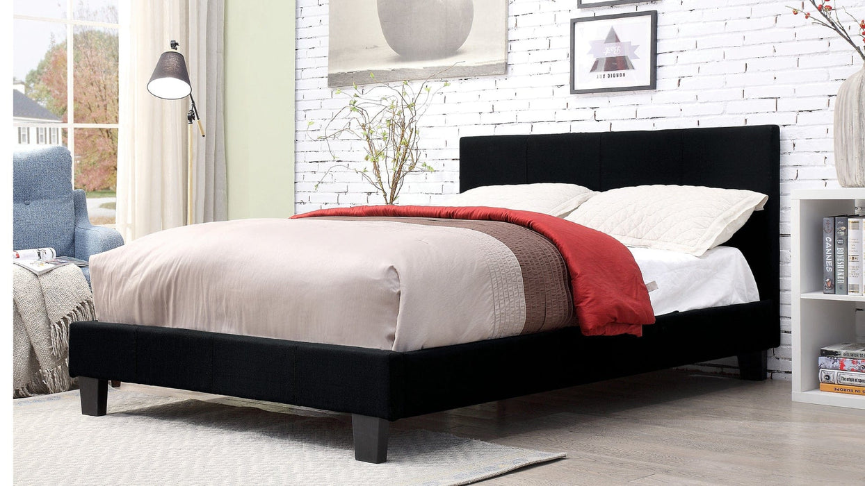Sims Black Linen Blend Full Bed