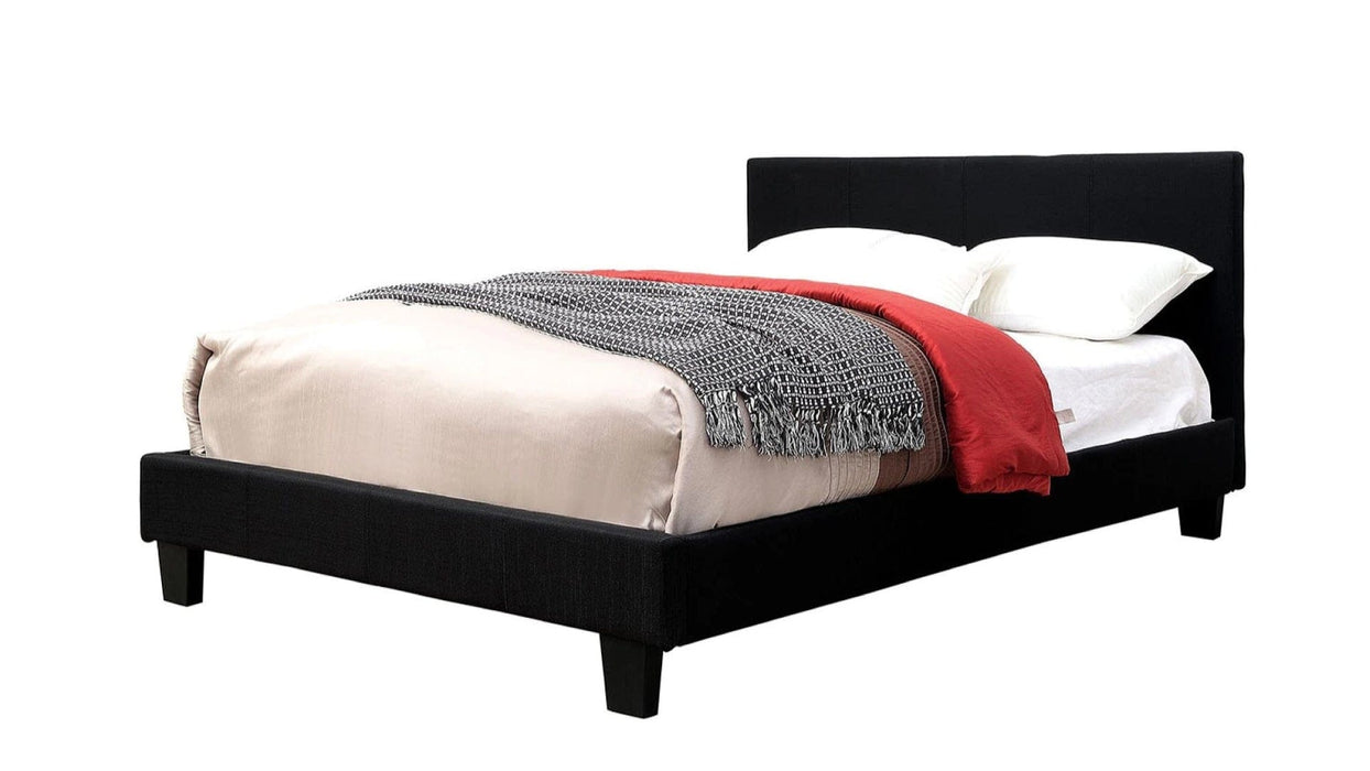 Sims Black Linen Blend Full Bed