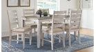 Skempton Multi Wood Standard Height 7pc Dining Table & Chair Set
