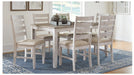 Skempton Multi Wood Standard Height 7pc Dining Table & Chair Set