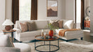 Steelwater Retreat 2PC Beige Fabric Sectional Sofa